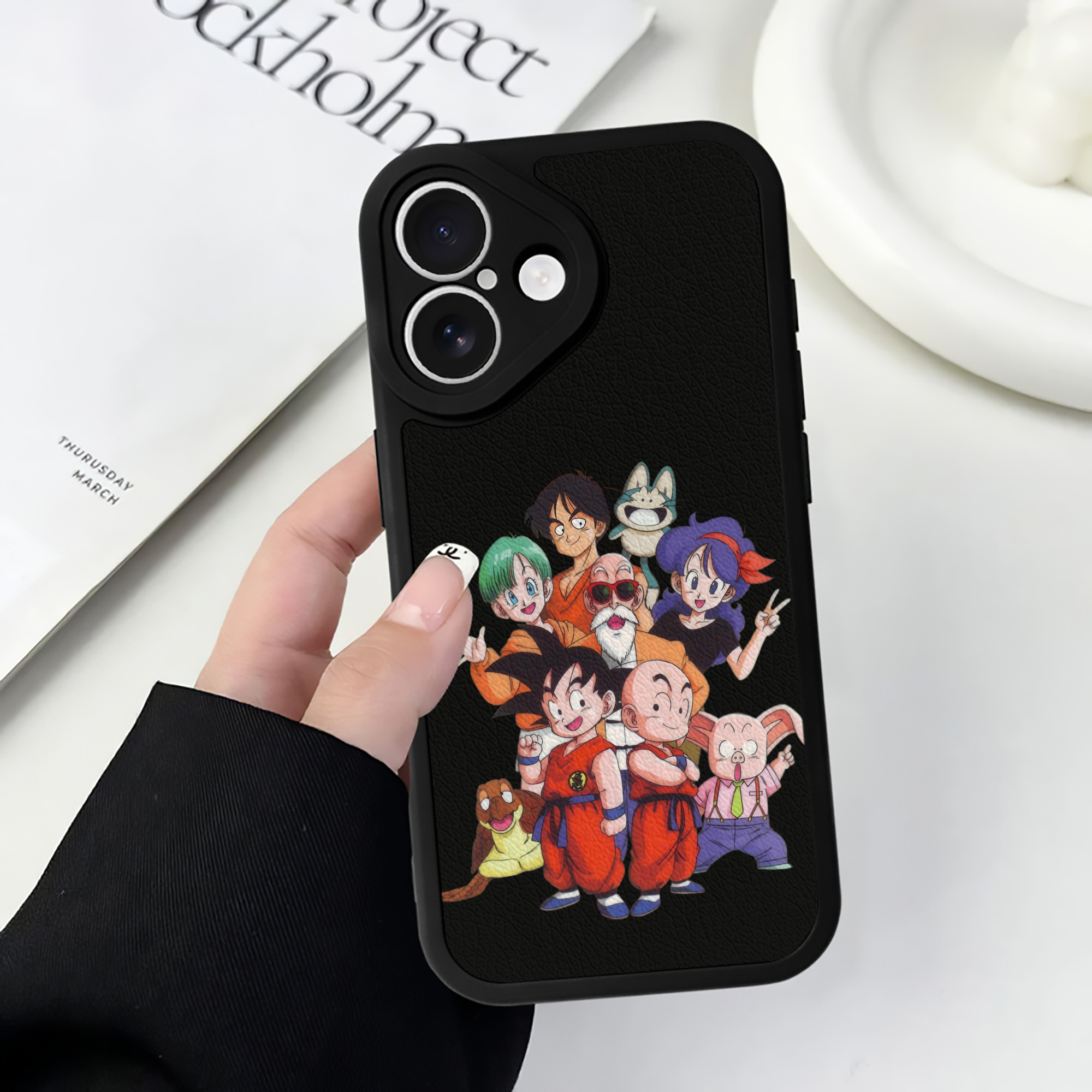 ドラゴンボール DRAGON BALL 【iPhone 16シリーズ対応】シリコンスマホケース（レザー調） 材質：シリコン